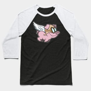 flying pink pig Baseball T-Shirt